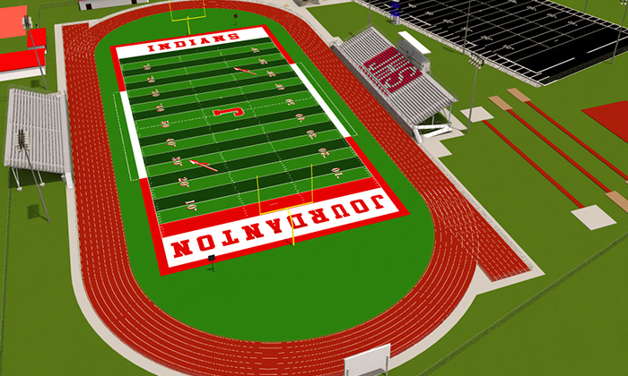 Running Track Design of Jourdanton Athletic Complex